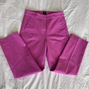 J.Crew Kalline Pants Women's Straight Leg Pink Stretch Casual Size 6